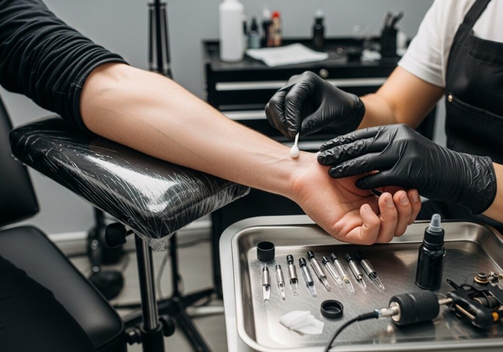 príprava tetovanie štúdio