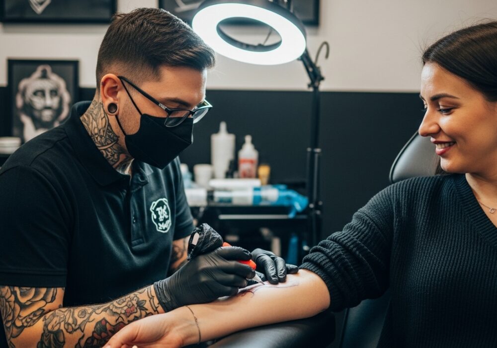 anestetický proces tetovací salón