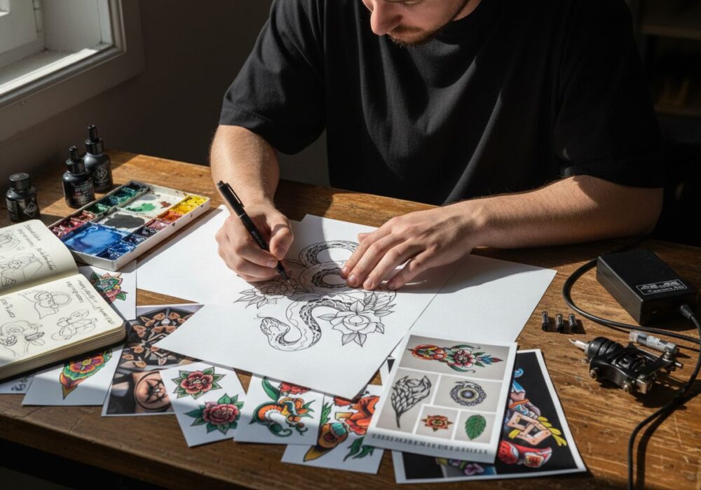 tetovanie návrh skica