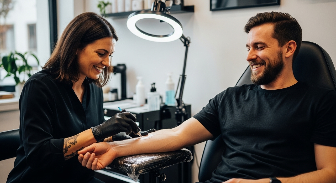 bezbolestné tetovanie štúdio