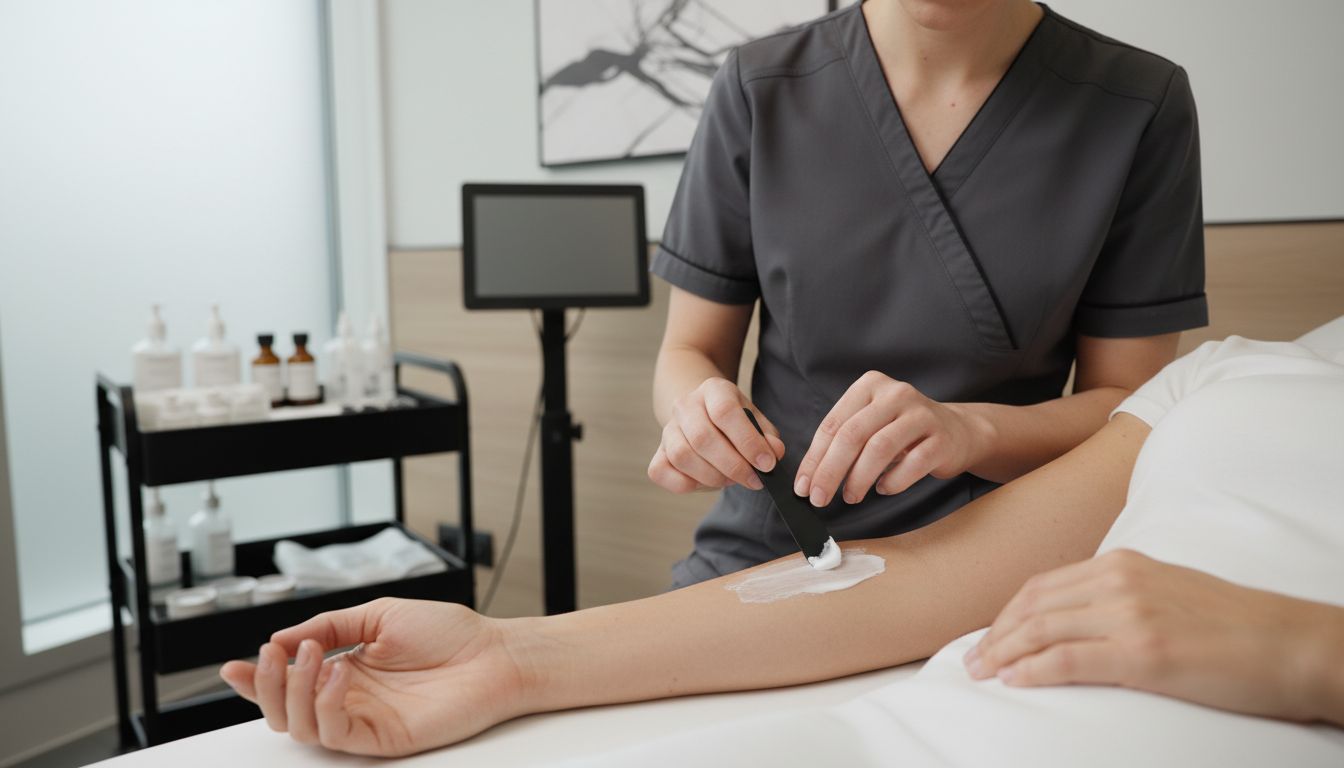 anesthetic cream application