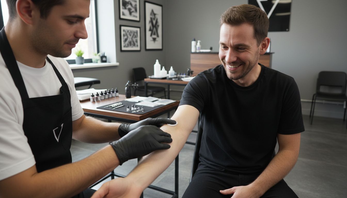 aplikácia anestetika tetovanie