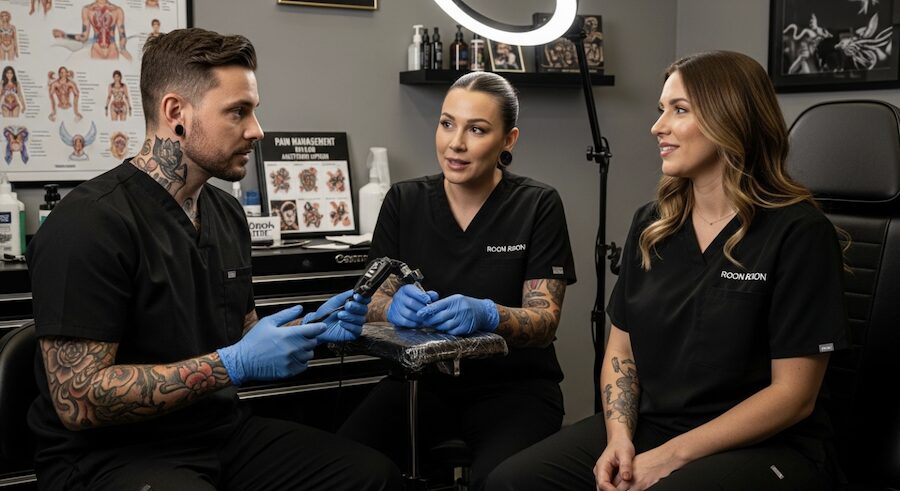 terminológia v znecitlivení tetovania