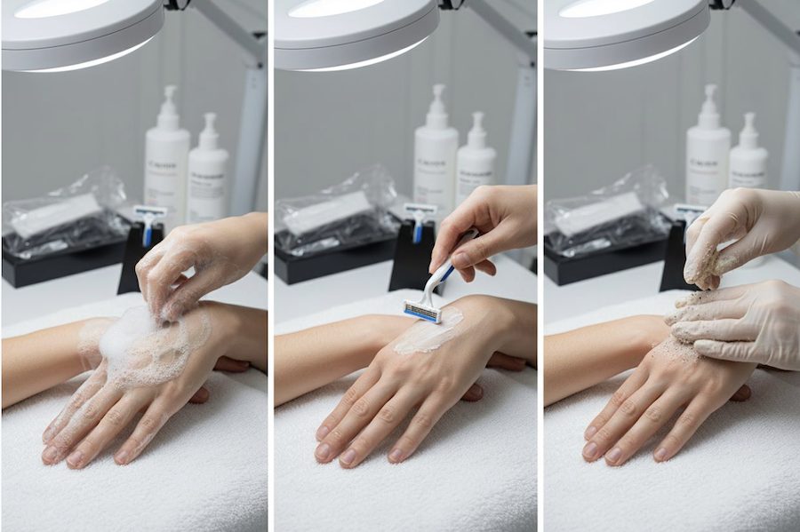 procedúra používania krému pred tetovaním