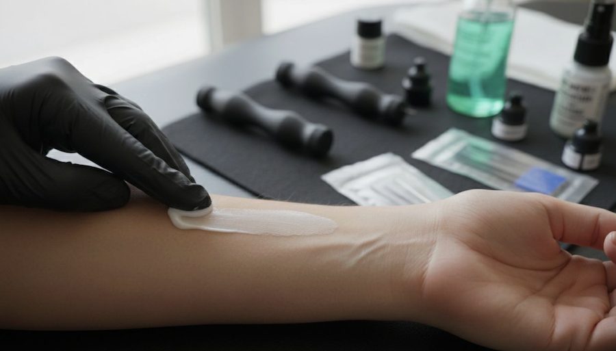 krém pred tetovaním