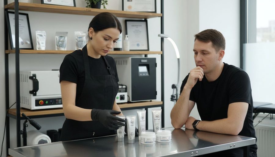 krok za krokom znecitlivenie na tetovanie